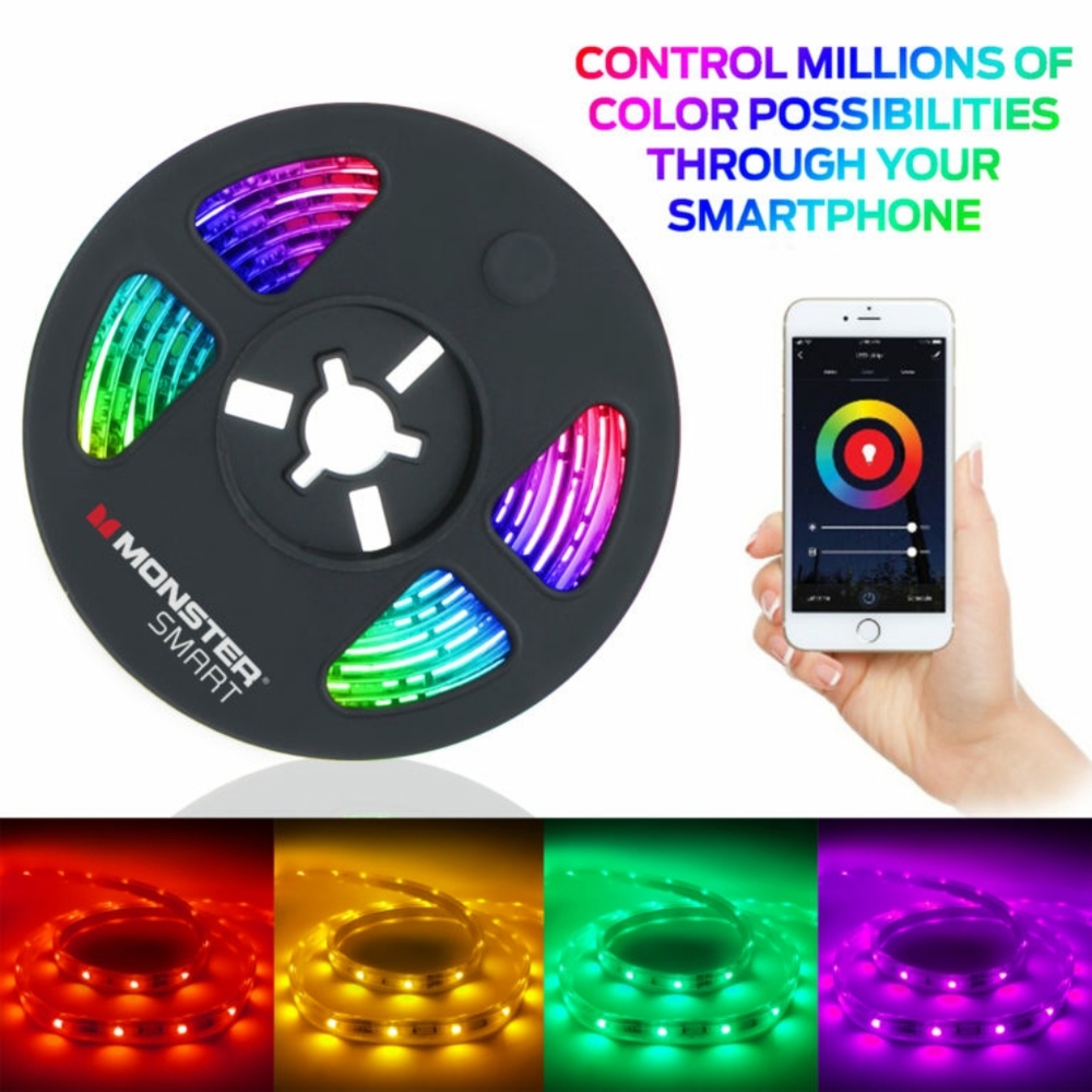 MONSTER•Smart Wifi 6.5' Multicolor LED Light Strip